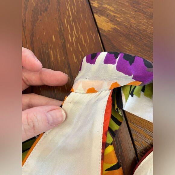 Trina Turk colorful print halter dress size 2 - Picture 4 of 11